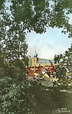 Remiremont. - Echappée sur l'église depuis le chemin du calvaire